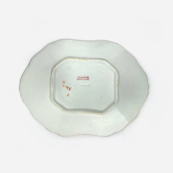 Antique Cauldon England Gravy Boat And Saucer - Picture 7 of 9